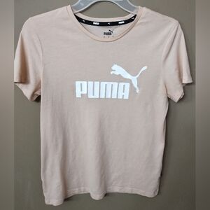 Puma Tee with White Logo Women's Medium X1